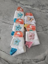 SET OF 5 - Girl's SOCKS - CUTE SOCKS - Size 7 - 8 1/2 and 5 - 6 1/2 NWT C12