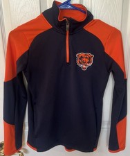 Chicago Bears 1/4 Zip NFL TEAM APPAEL Performance Pullover SZ Youth Sz S - Cool