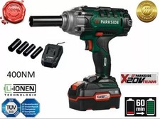 AVVITATORE A IMPULSI PERCUSSIONI SMONTA GOMME 400NM BATTERIA 20V 4AH 2300 RPM 