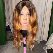 Wavy ginger with white Wig Lace Front Clip-In...