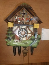 Cuckoo Clock German Wood Chopper  Black Forest Chalet 1 Day CK3410