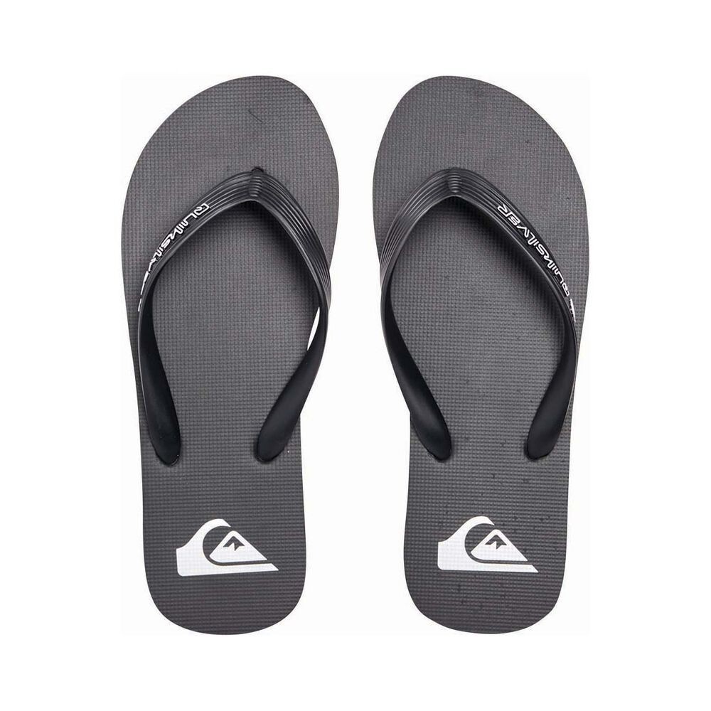 Size US 14 - UK 13 - EUR 47 Quiksilver Mens Molokai Core Black Casual Thongs NEW