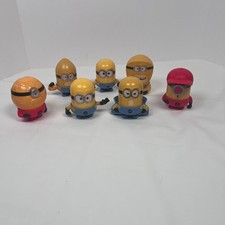 Minions McDonald's Toys Lot of 7 Collectible Figures Despicable Me