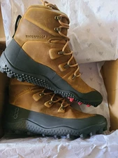 Vivobarefoot Tracker Winter II SG Boots Mens 10US Tan Hiking Waterproof New