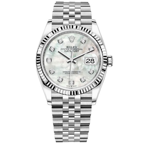 Rolex Datejust 36 126234 Wristwatch - Mother of Pearl Diamond,...