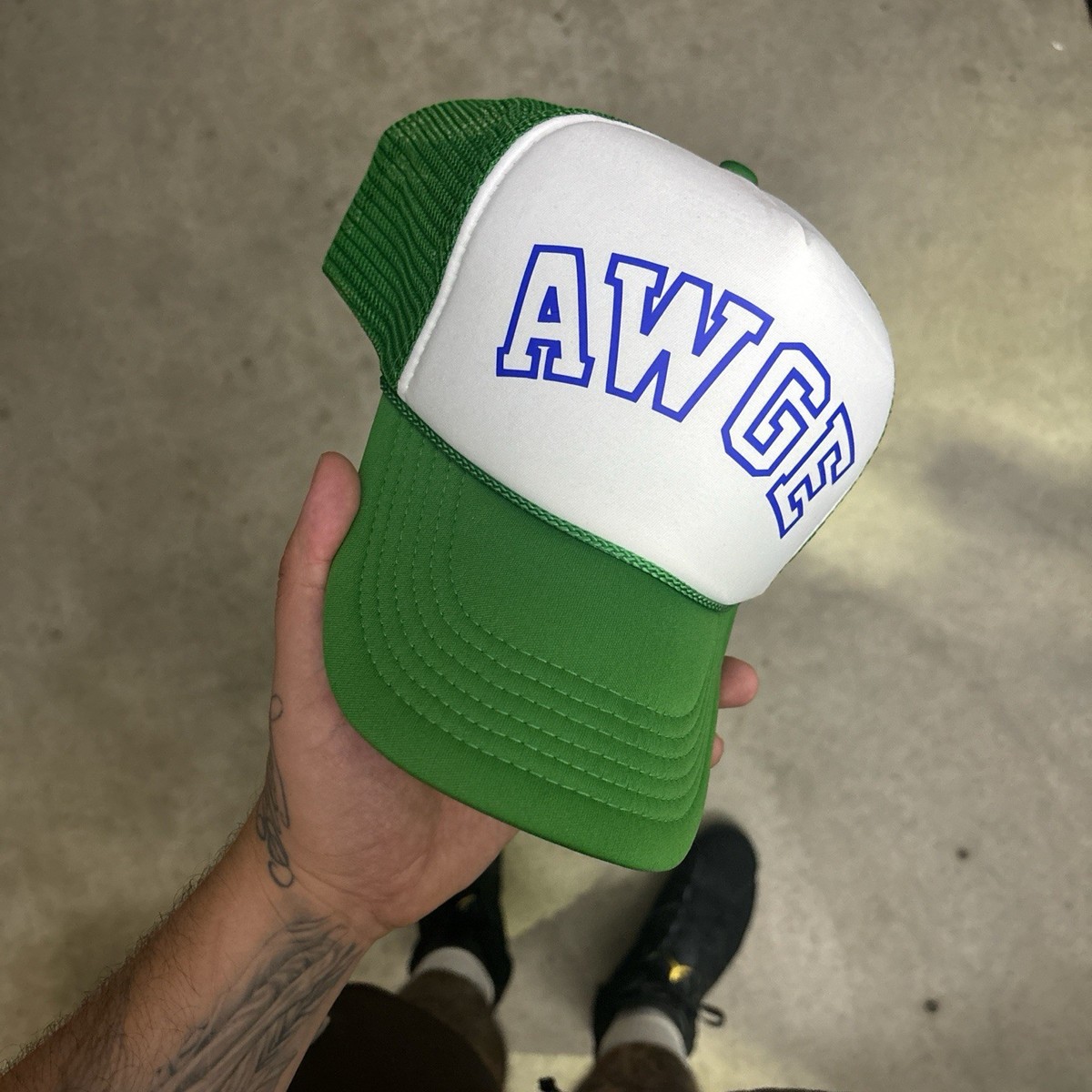 Awge Trucker Hat Green | eBay