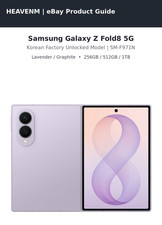 Samsung Galaxy Z Fold8 5G SM-F971N Factory Unlocked 512GB 1TB