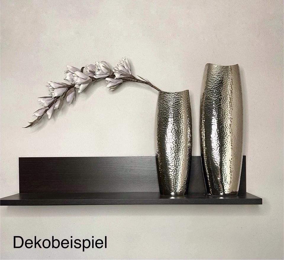 Hohe Design Vase, Aluminium gehämmert, 52 cm, 3 x vorhanden, Neu / B-Ware - Bild 4 von 4