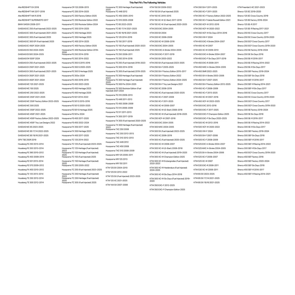 Tusk Brake Pad - Carbon For HUSQVARNA WR 125 2006-2011,2013 - Изображение 2 из 4