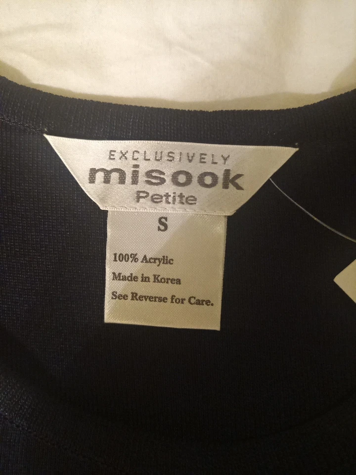 Exclusivamente Misook Petite Chaleco a Rayas a Juego Azul Marino Rojo y Blanco Nuevo Foto 2 de 4