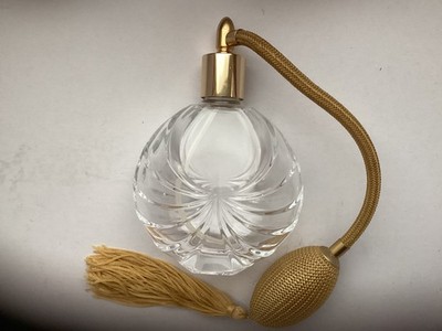VCA ATOMIZER CRYSTAL with GOLD TASSLE PUMP MADE IN FRANCE