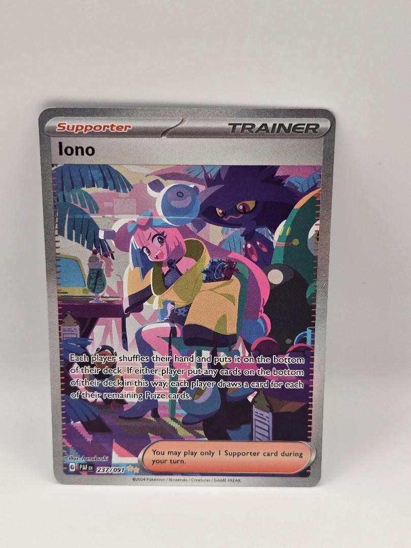 2024 Pokemon Iono #237/091 SV: Paldean Fates Holo Trainer SIR