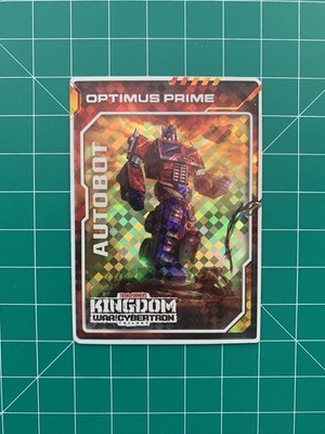 Transformers Kingdom War for Cybertron Trilogy Optimus Prime Diamond Foil Karte