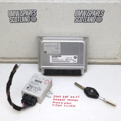 BMW Z4 E85 2.5 M54 M54B25 MS45 MANUAL ECU DME & EWS UNIT CONTROL MODULE & KEY