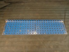Gilbert Erector MN - 12" BASE PLATE - SMALL HOLE: 1939-42 BLUE PAINTED STEEL
