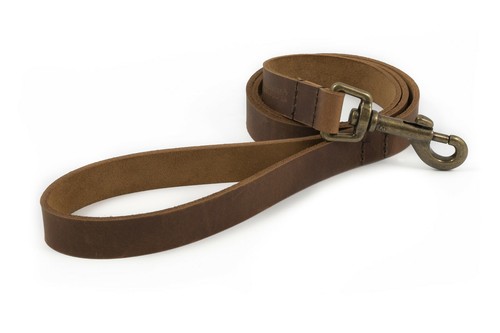 Ancol Latigo Leather Dog Collars & Matching Leads Adjustable Polished - Picture 4 of 5