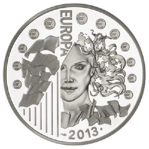 Frankreich Hülle Europa 2013 Traité Von L´Elysee Silber - Bild 1 von 2