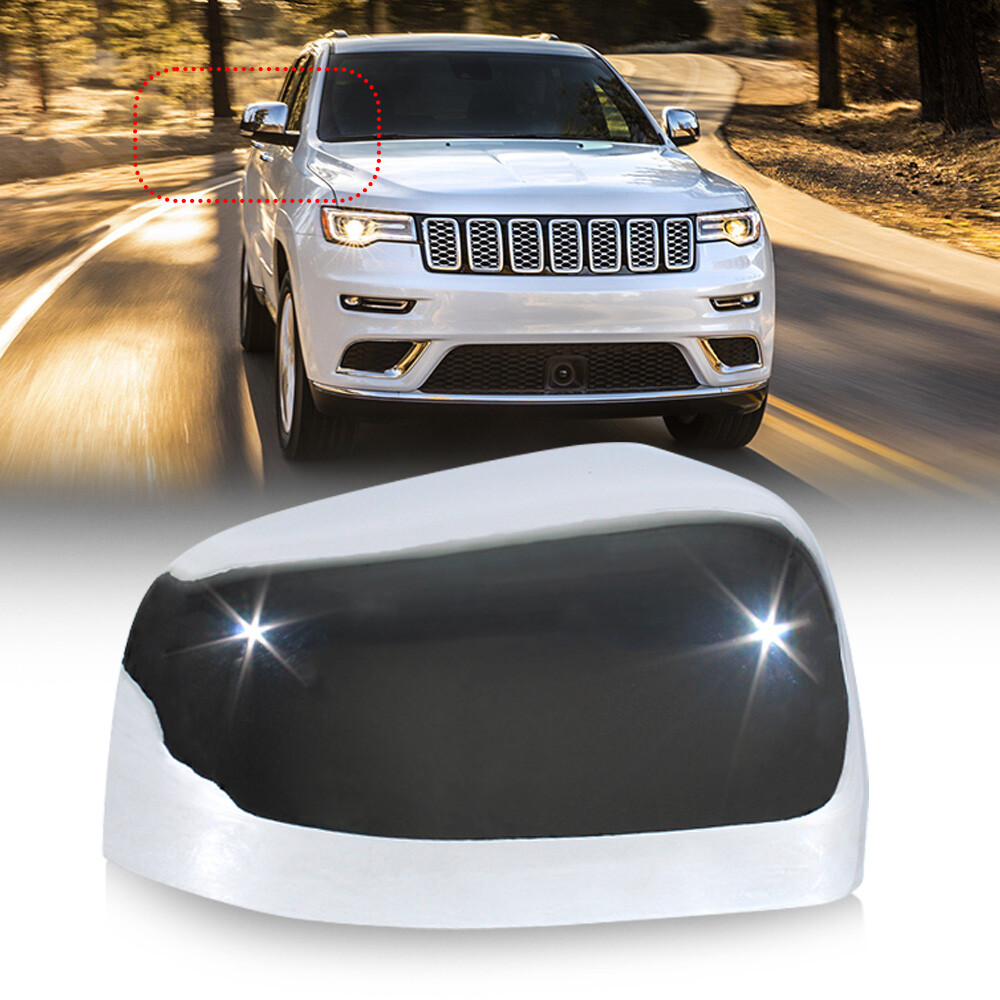 2020 Jeep Grand Cherokee Parts Chrome Mirror Covers For Dodge Durango & Jeep Grand Cherokee (2011-2021) – Pair, Self-Adhesive Dodge Durango Rt Accessories - Foto 9