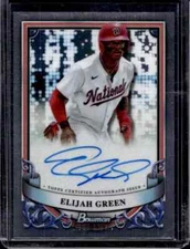 2024 Bowman Sterling Elijah Green Prospect Auto #PA-EG Nationals