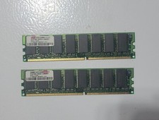 Pack of 2 : 256 DDR 333MHz CL2.5 PC2700U Ram Memory