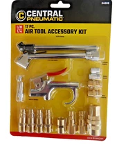 NEW CENTRAL PNEUMATIC Air Tool Accessory Kit, 17 Pc. FREE SHIPPING