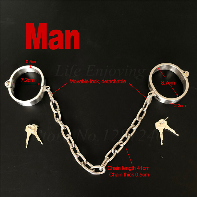 Menottes En Acier Inoxydable Pour Jeu De Rôle BDSM - Bondage, Soumission, Immobilisation - Neuf