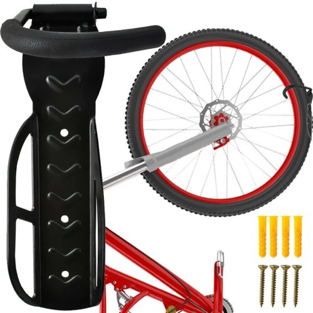 Porta bici a parete 4 posti completo di mensola per riporre