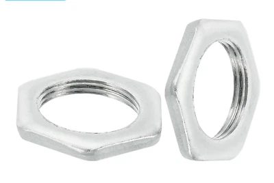 LOCK & LOCK M16 X 1.0 mm pitch Steel Lock Nut Zinc Plated 22 A/F 3 mm Thick