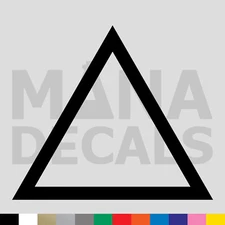 Triangle Outline Vinyl Die Cut Decal Sticker - Shape Equilateral