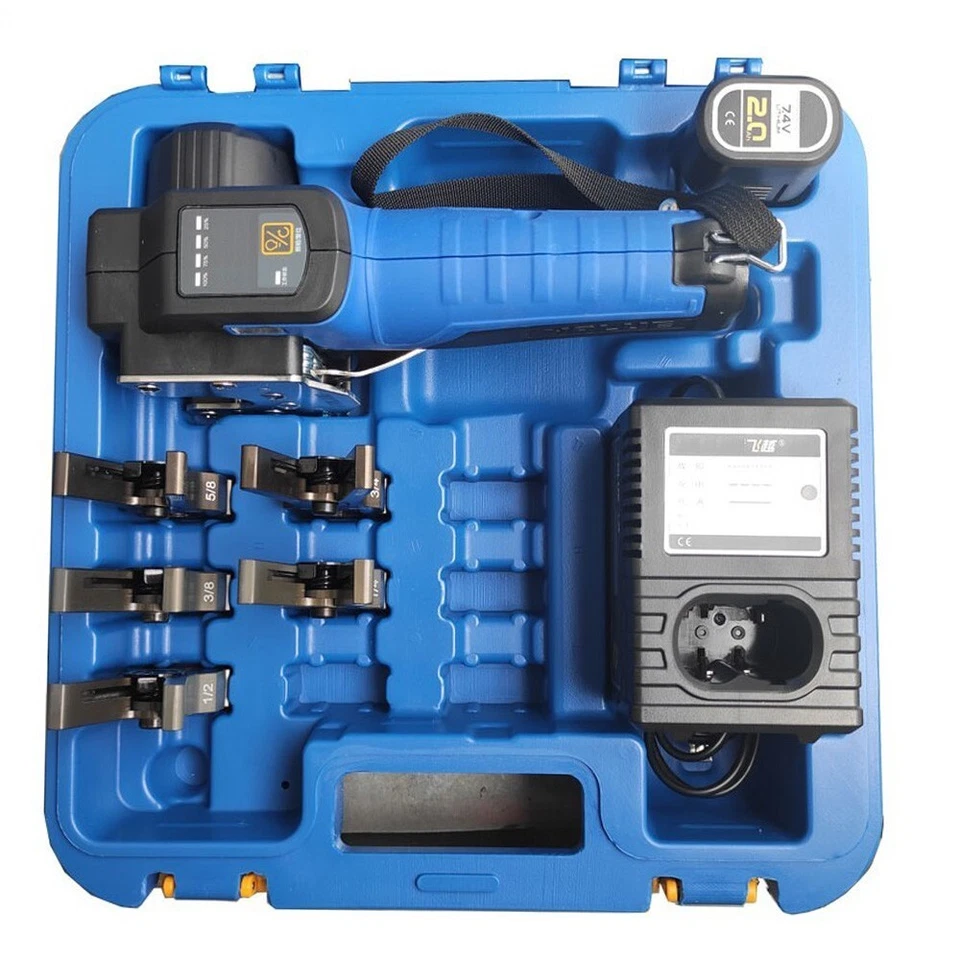 CARTELLATRICE ELETTRICA A BATTERIA TUBI RAME 1/4 3/8 1/2 5/8 3/4 CON 1 BATTERIA - Immagine 4 di 4