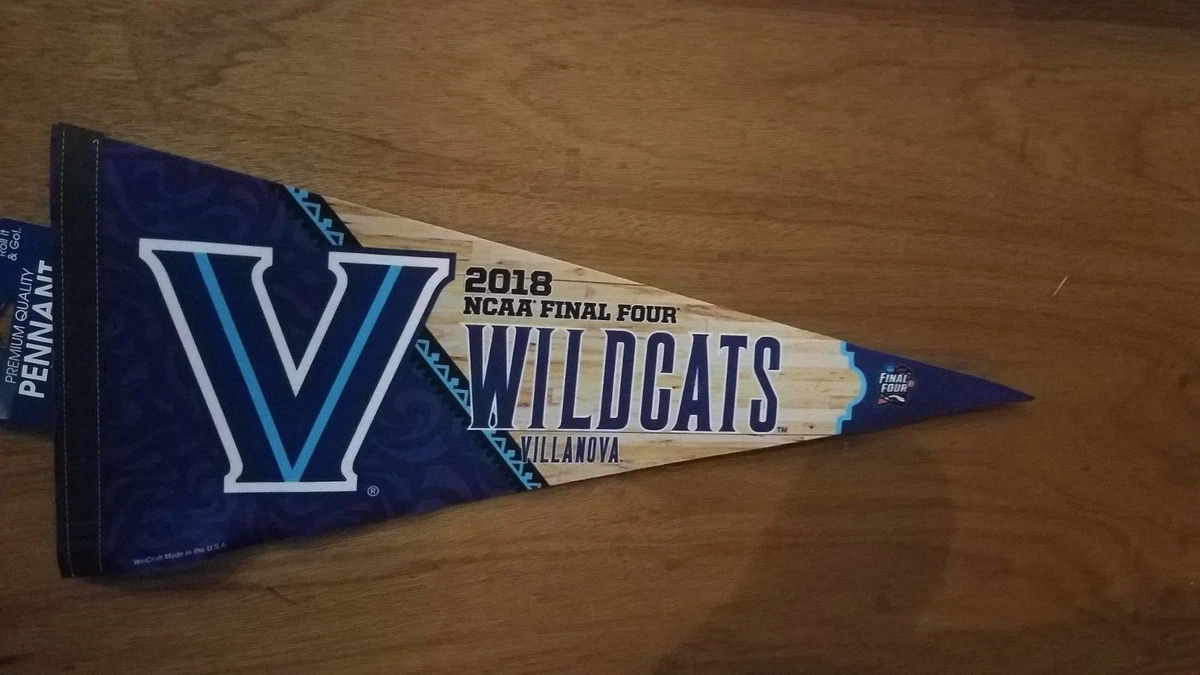 Fanion Vintage Villanova Wildcats Années 50 - Officiel NCAA, Football Américain, Pièce De Collection Originale