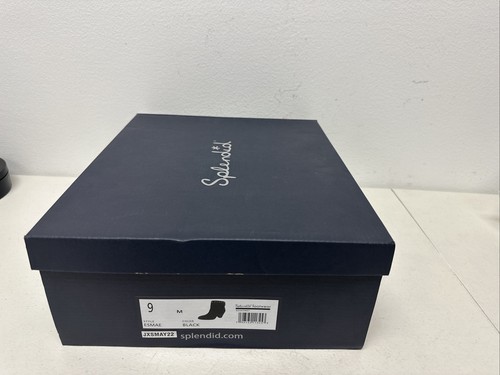 New Splendid Esmae Black Suede Block Heel Bootie Studs Women’s Size 9 MSRP $135 - Picture 9 of 10