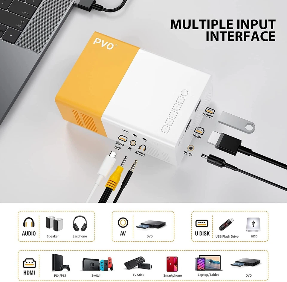 Portable Movie Projector LED compact - Image 3 of 4