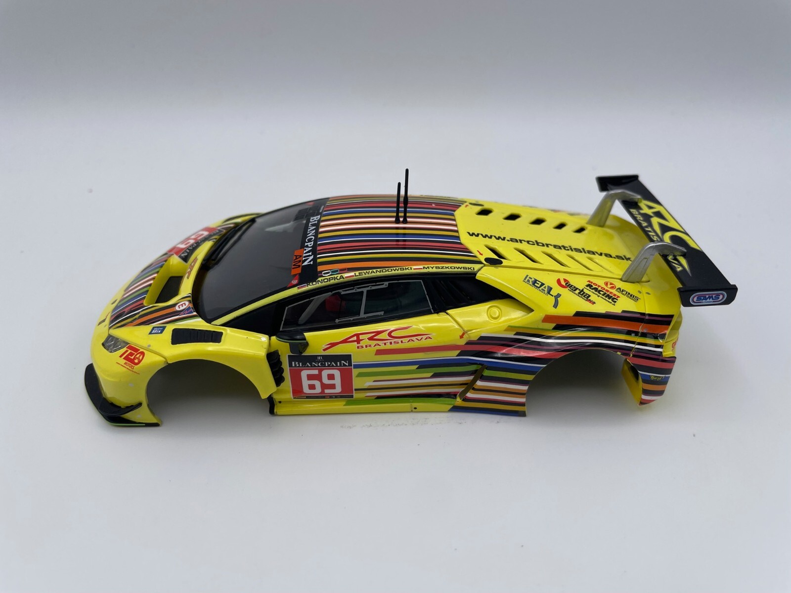 NEW Carrera Huracan GT3 69 27749 1/32 Slot Car Body eBay