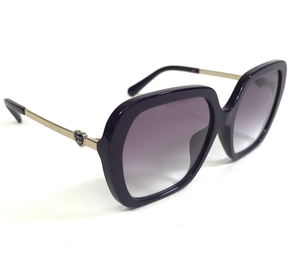 Gafas de sol Chanel 5521-A c.1758/8H oro violeta monturas asiáticas con lentes violetas Foto 4 de 4