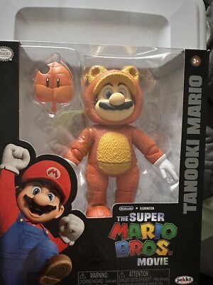 Super Mario Bros Movie TANOOKI Action  5  Figure Toy 2023 Jakks Pacific NEW