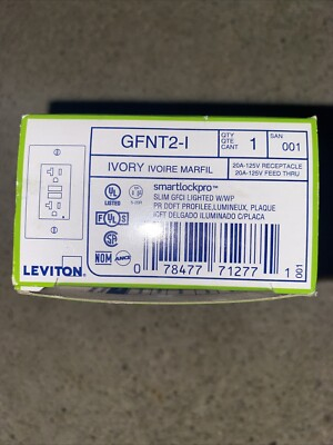 #ad #ad LEVITON GFNT2 I 20A 125V GFCI Outlet IVORY $25.00