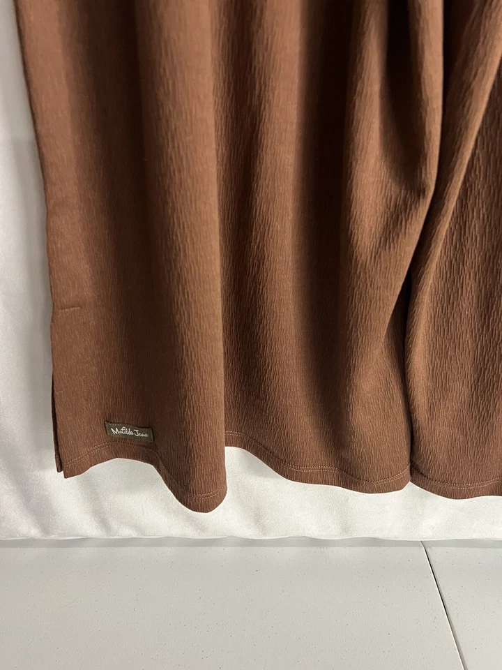 Pantalones Matilda Jane para mujer grandes marrón pierna ancha gris pantalones elásticos Foto 3 de 4