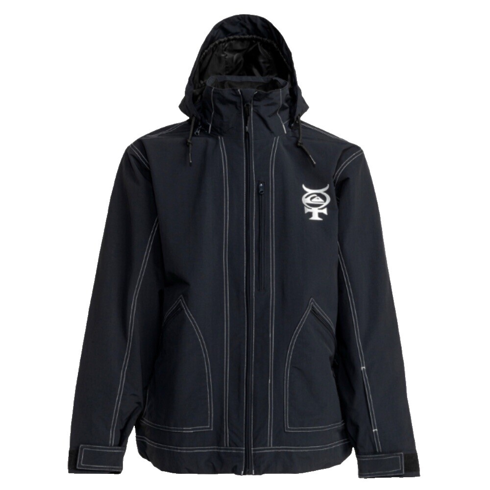 値下げ交渉⭕️QUIKSILVER フード付きジャケット ブラック Quiksilver フード付きブルゾン（ブルゾン/ジャンバー） | OFF