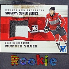ERIK GUDBRANSON  pre RC  2009-10 ITG H&P Subway Series Numbers Silver #SSM18 FV 