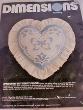 Springtime Butterfly Pillow Dimensions Twilling Embroidery Kit Dimensions 1984