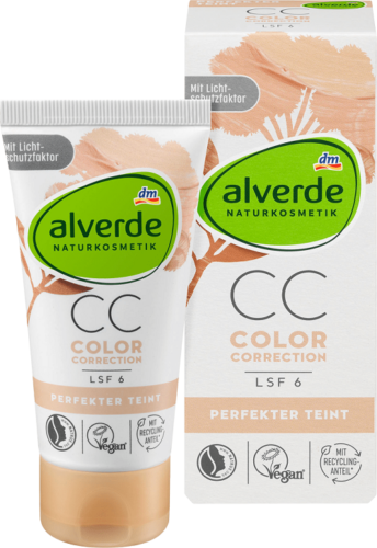 Alverde Cc Color Correction Face Creme Spf 6 Covers Skin Imperfections 50 Ml Ebay