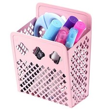 Magnetic Pencil Holder - Magnetic Locker Organizer, 1 Pack 1 Basket 1 Pack Pink