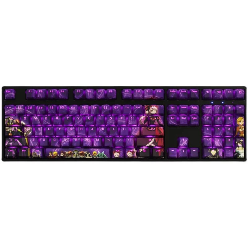 Albedo Overlord Transparent RGB 108 Keys PBT Keycaps for Mechanical Keyboard - Image 2 of 4
