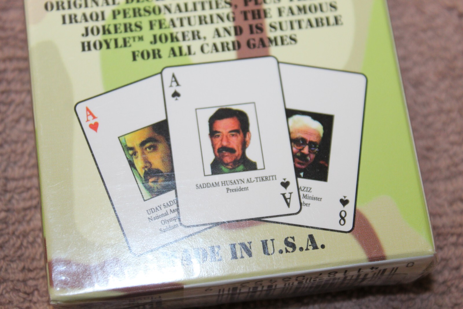 Original U.S. Operation Iraqi Freedom Iraqi Most Wanted Sealed Deck of