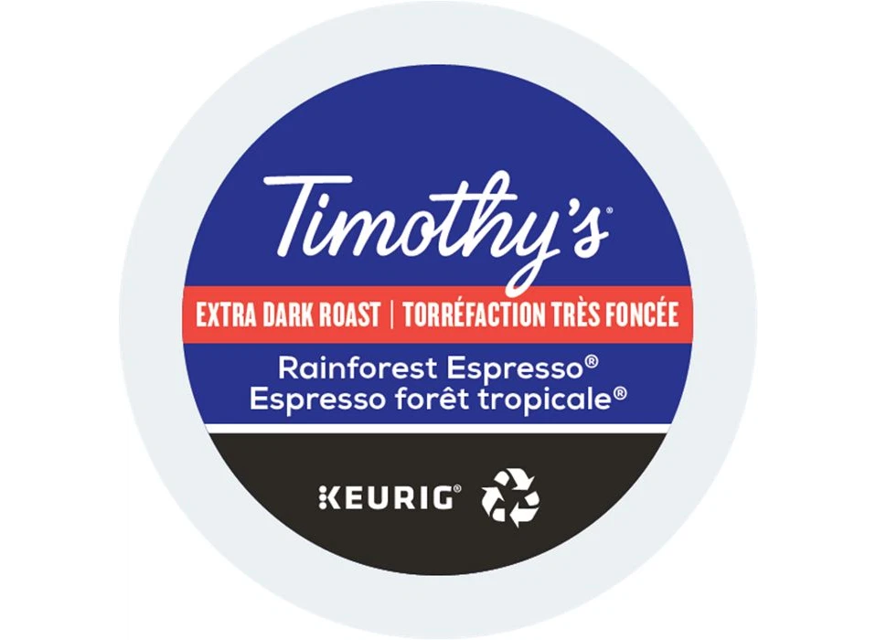 Timothy's Rainforest Espresso Extra Bold Coffee 24 to 144 K cups Pick Any Size - Image 4 of 4