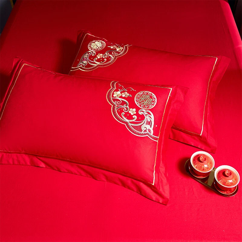 被子床上用品套装大号中国传统婚礼刺绣 — 第 4/4 张图片