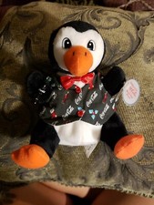 Coca Cola Penguin in Holiday Vest style  0172 beanie plush
