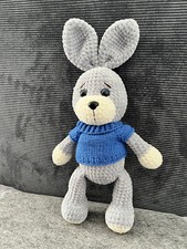 Handgefertigter 27 cm gro&szlig;er Amigurumi Hase   - 100% Natur und Organic