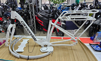 Cannondale E-Bike Tiefeinstiegsrahmen Weiß  RH 46 Gebraucht